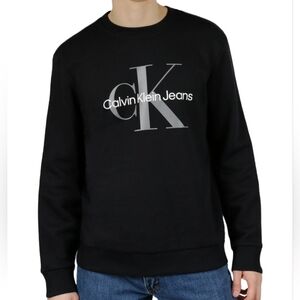 Calvin Klein Jeans CK Logo Black Crewneck Sweatshirt M